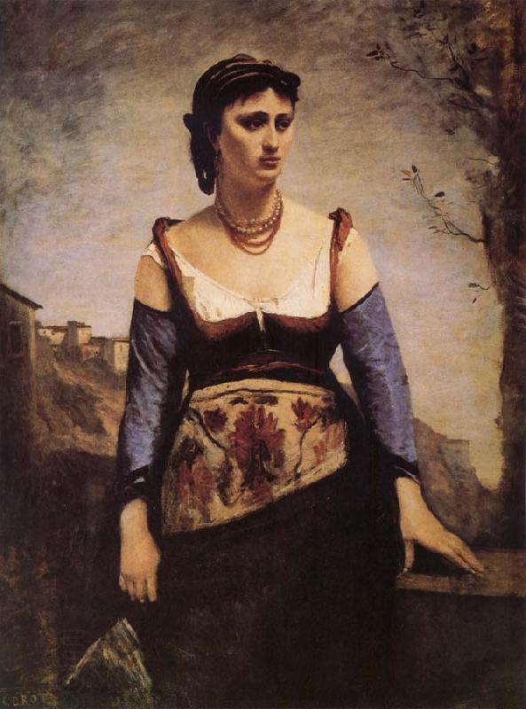 Jean Baptiste Camille  Corot Agostina China oil painting art